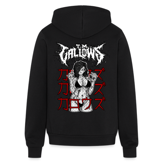 T.M. Gallows Zombie Gal Full Zip Hoodie - black