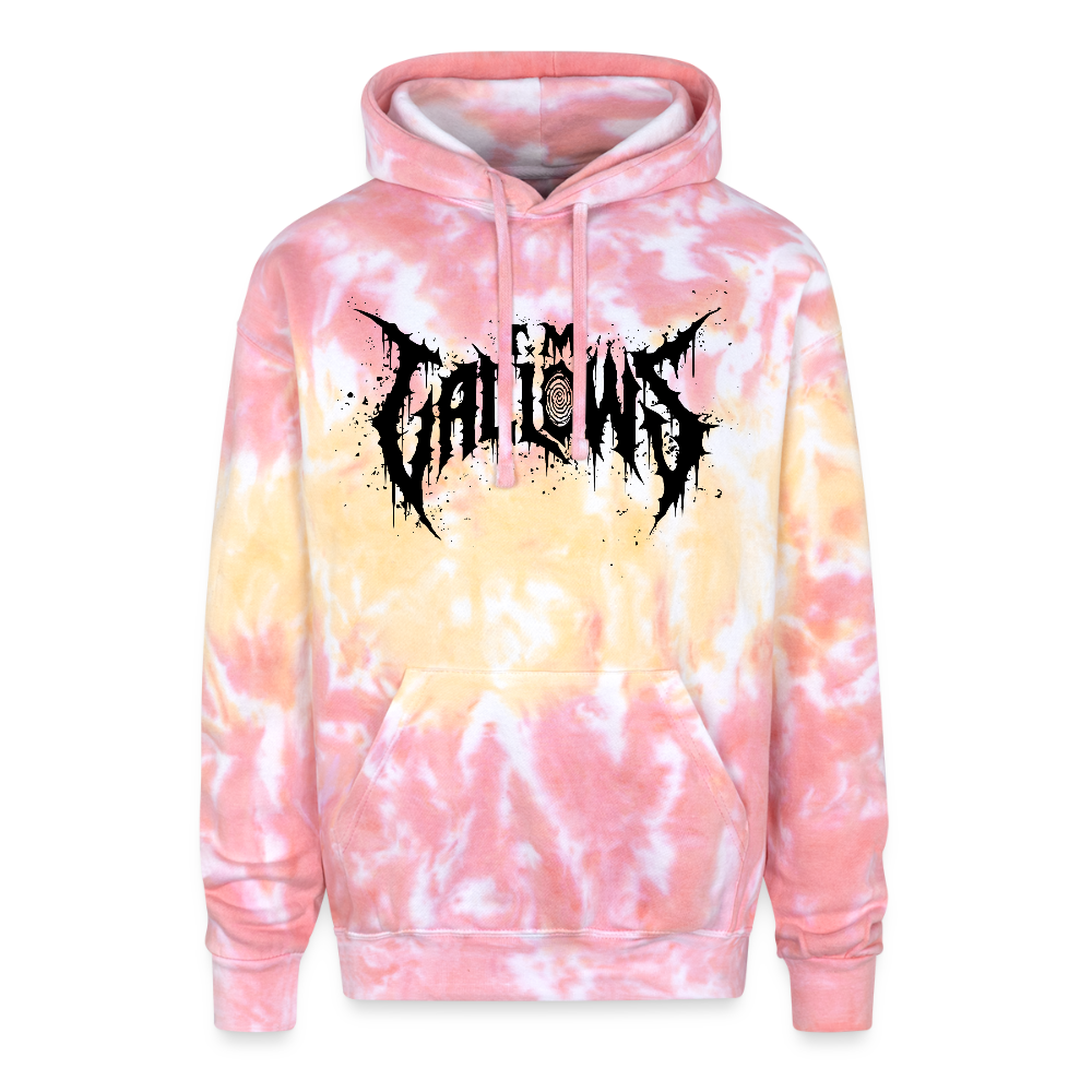 T.M. Gallows Tie Die Hoodie - funnel cake