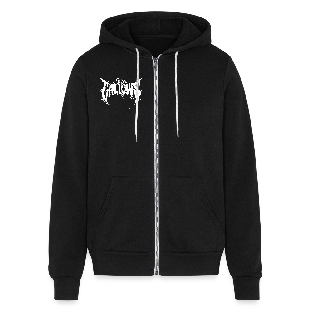 T.M. Gallows Gallivanting Smile Full Zip Hoodie - black