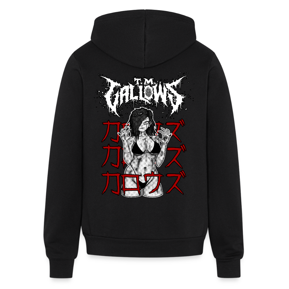 T.M. Gallows Zombie Gal Full Zip Hoodie - black