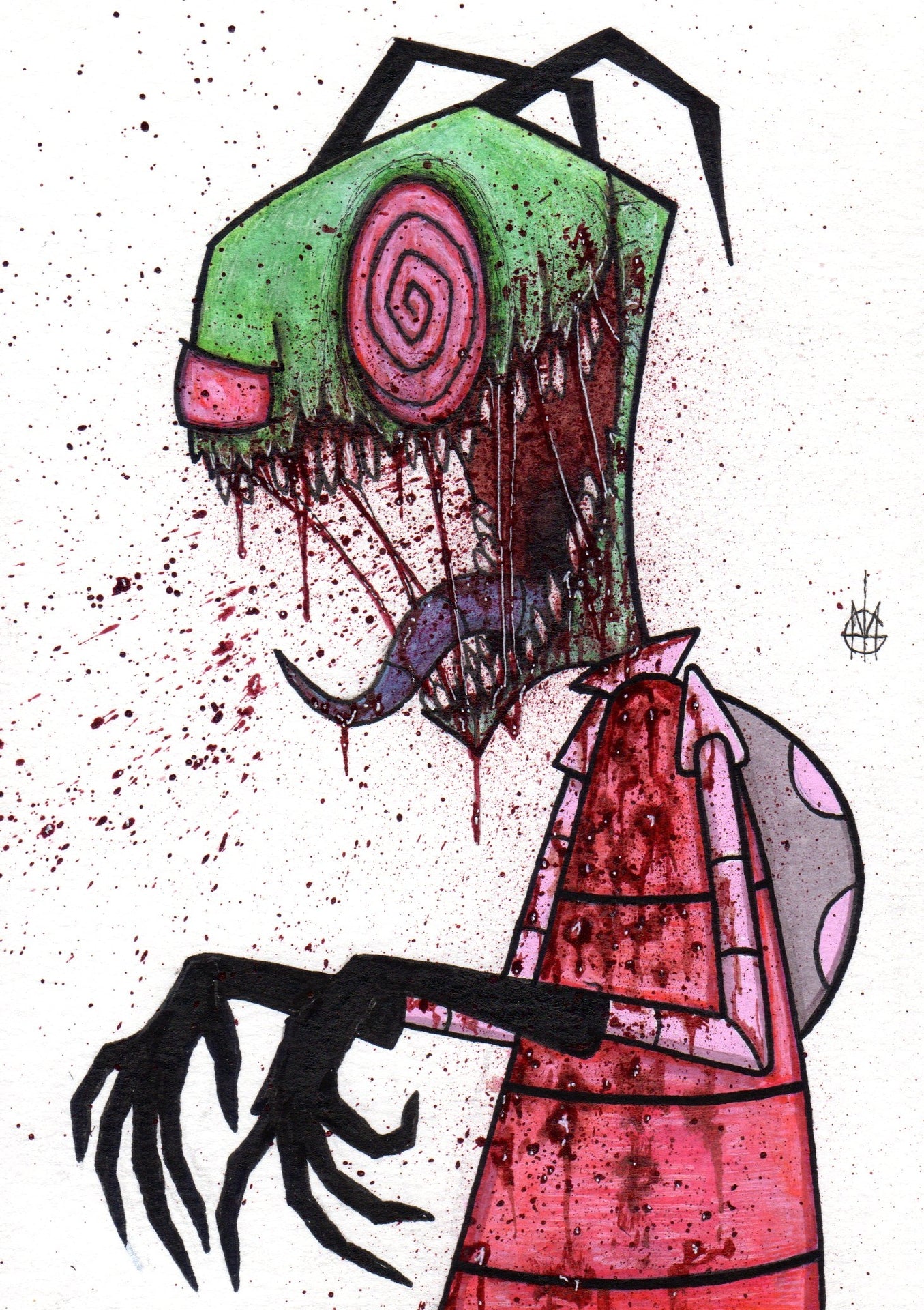 Invader Zim (Horror Reimagining) - PRINT